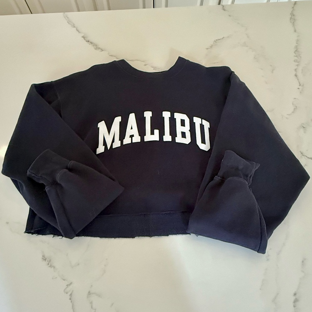 Brandy Melville Malibu Cropped Sweatshirt